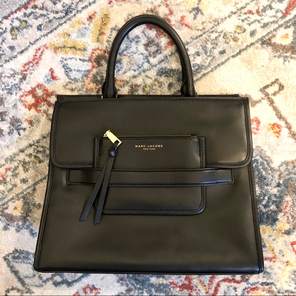 SOLD Marc Jacobs black leather satchel - like new! - Picture 1 of 4